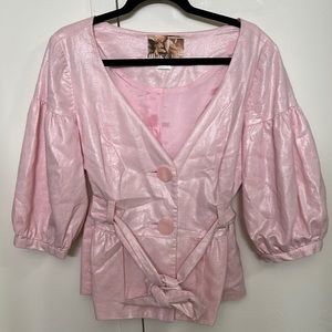 Cute shiny pink jacket